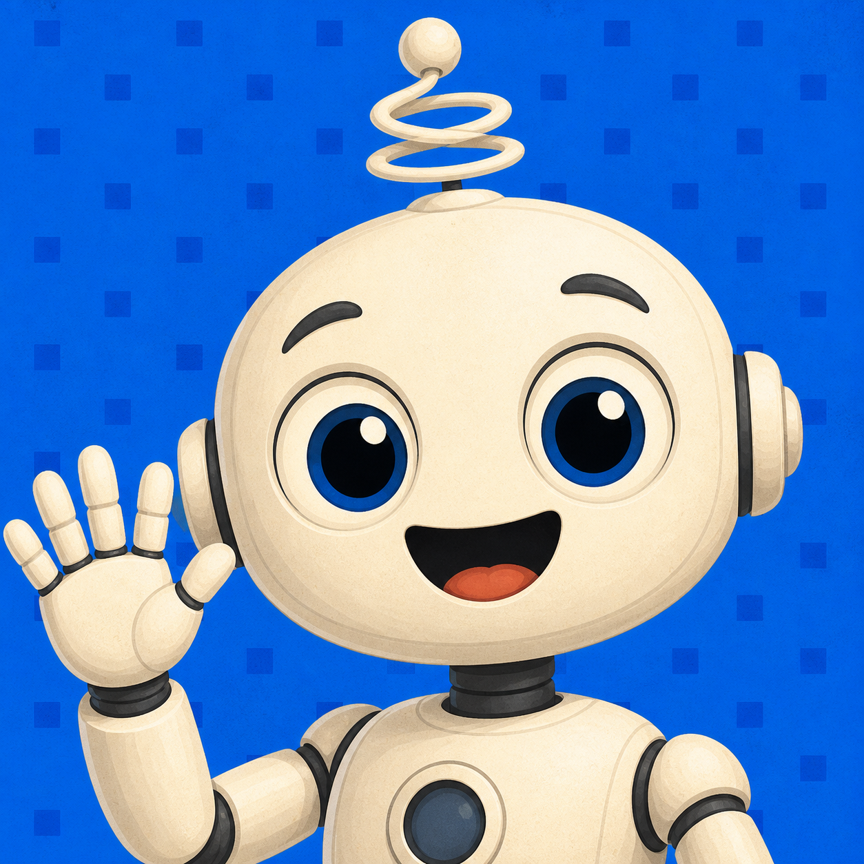 your agent — waving robot